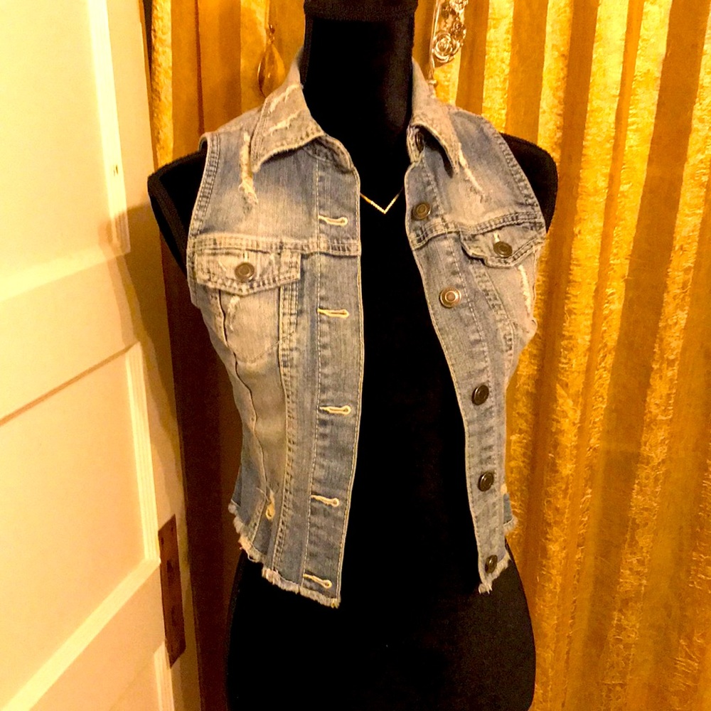 XS Silver Jean jacket
